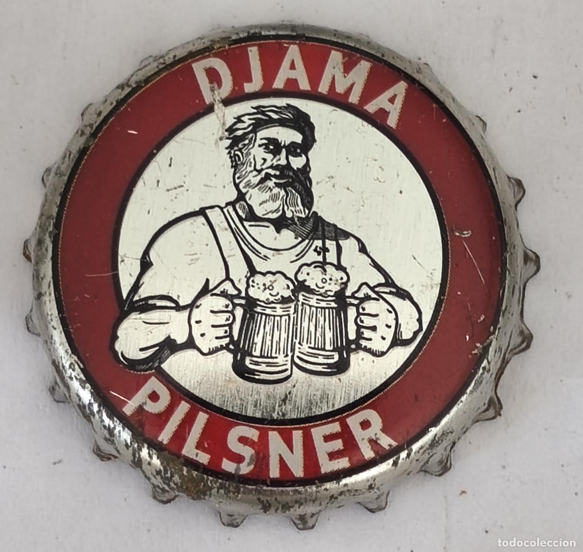 Coleccionismo de cervezas: CHAPA TAPON CORONA CERVEZA - DJAMA PILSNER - Africa ( TOGO )