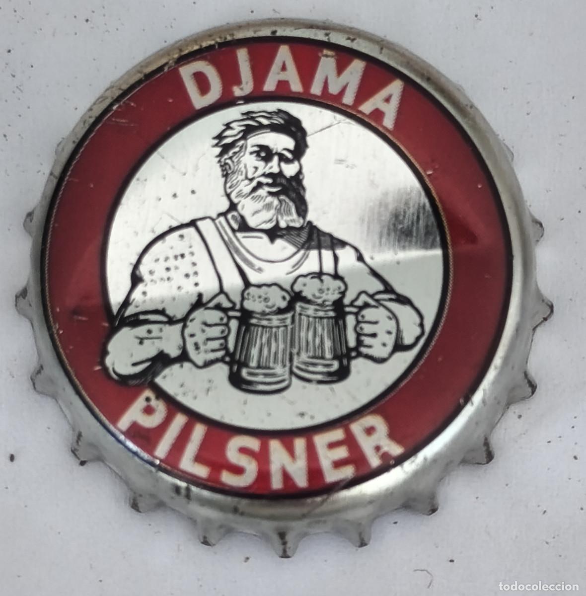 Coleccionismo de cervezas: CHAPA TAPON CORONA CERVEZA - DJAMA PILSNER - Africa ( TOGO )