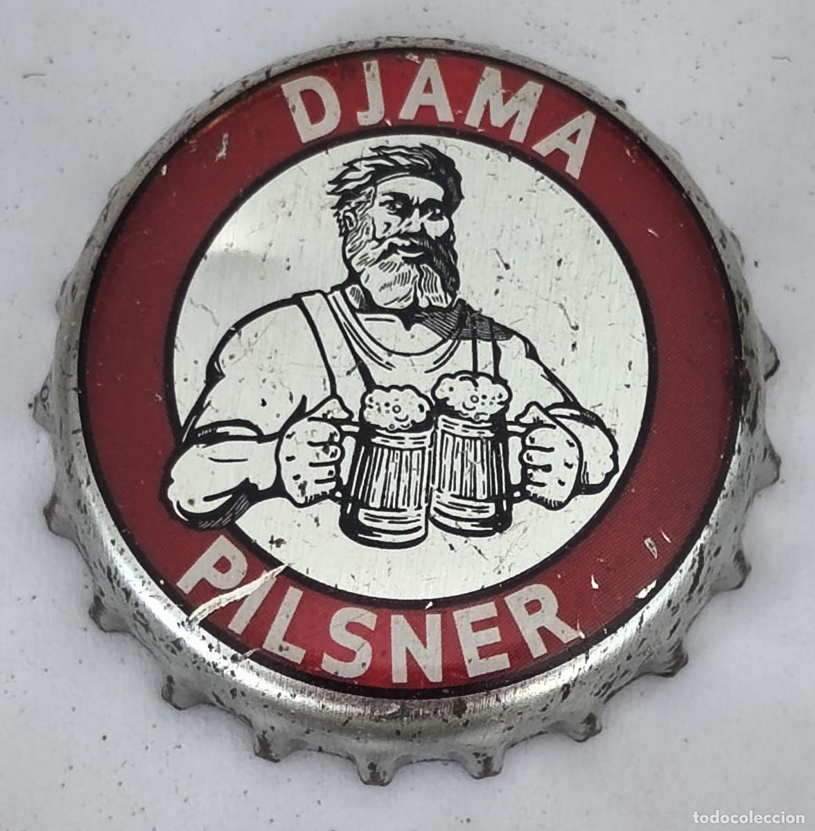 Coleccionismo de cervezas: CHAPA TAPON CORONA CERVEZA - DJAMA PILSNER - Africa ( TOGO )