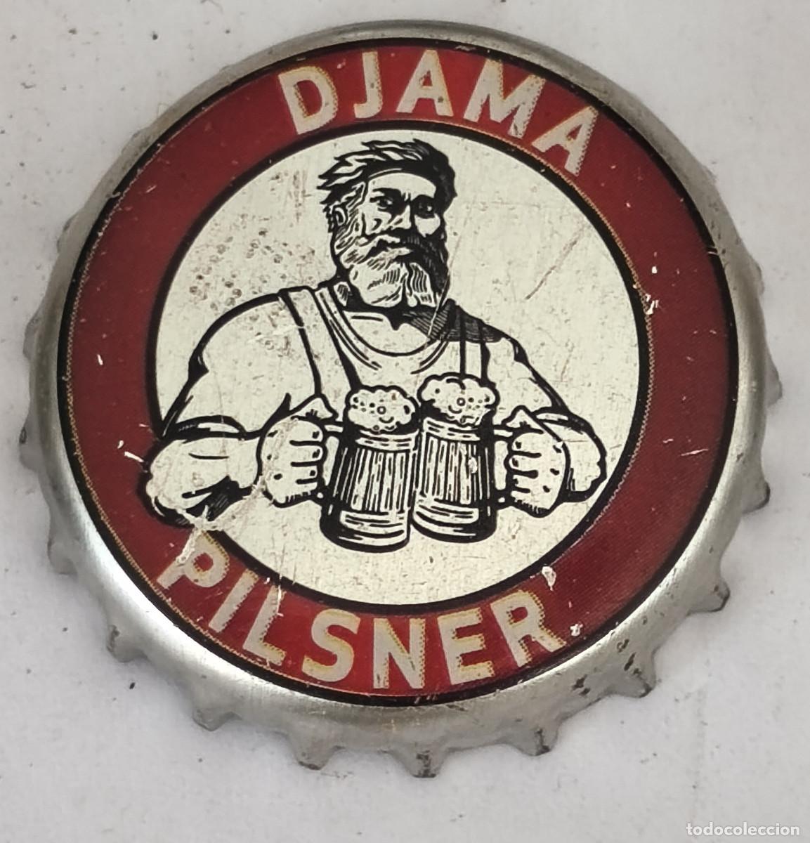 Coleccionismo de cervezas: CHAPA TAPON CORONA CERVEZA - DJAMA PILSNER - Africa ( TOGO )