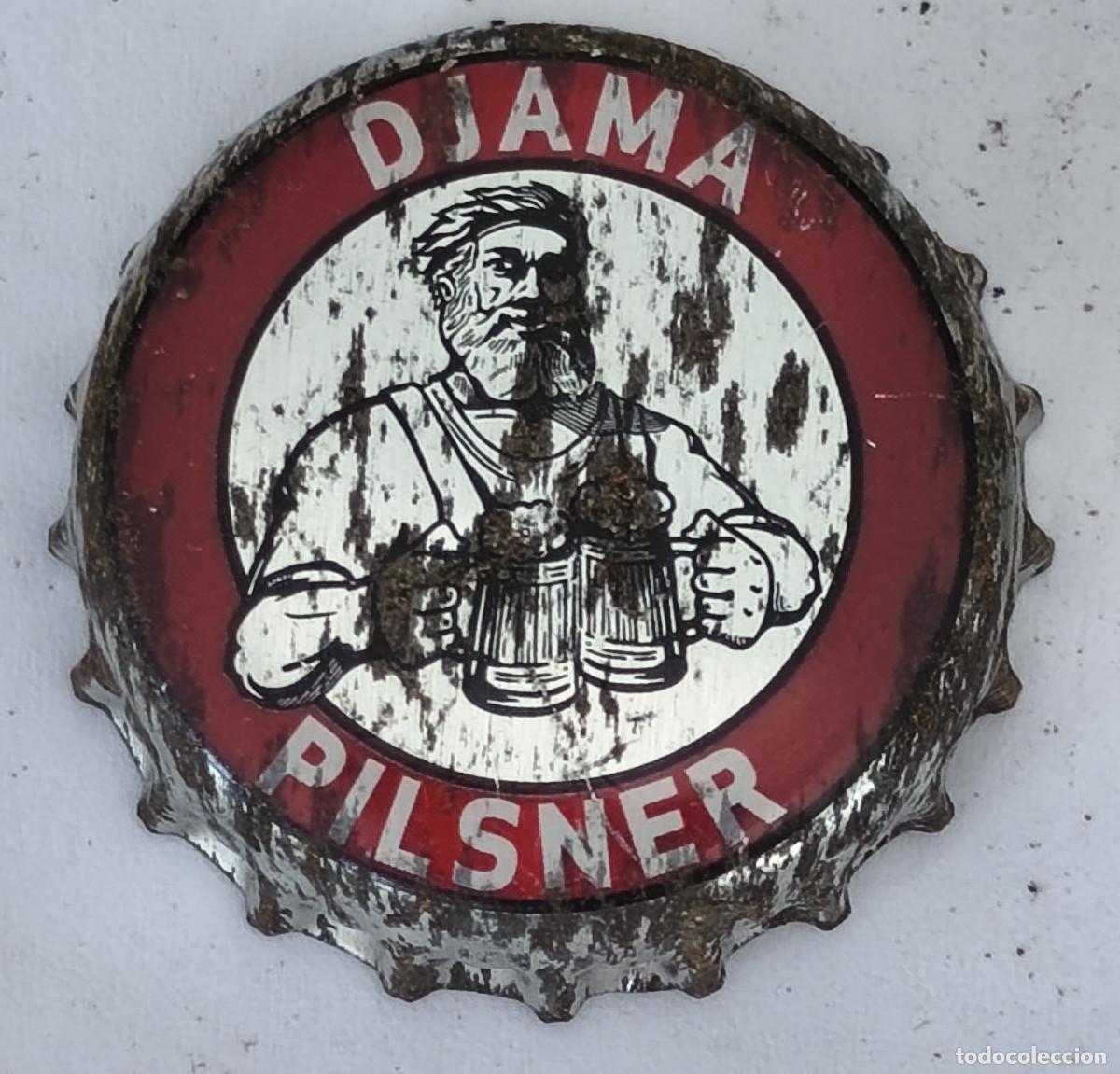 Coleccionismo de cervezas: CHAPA TAPON CORONA CERVEZA - DJAMA PILSNER - Africa ( TOGO )