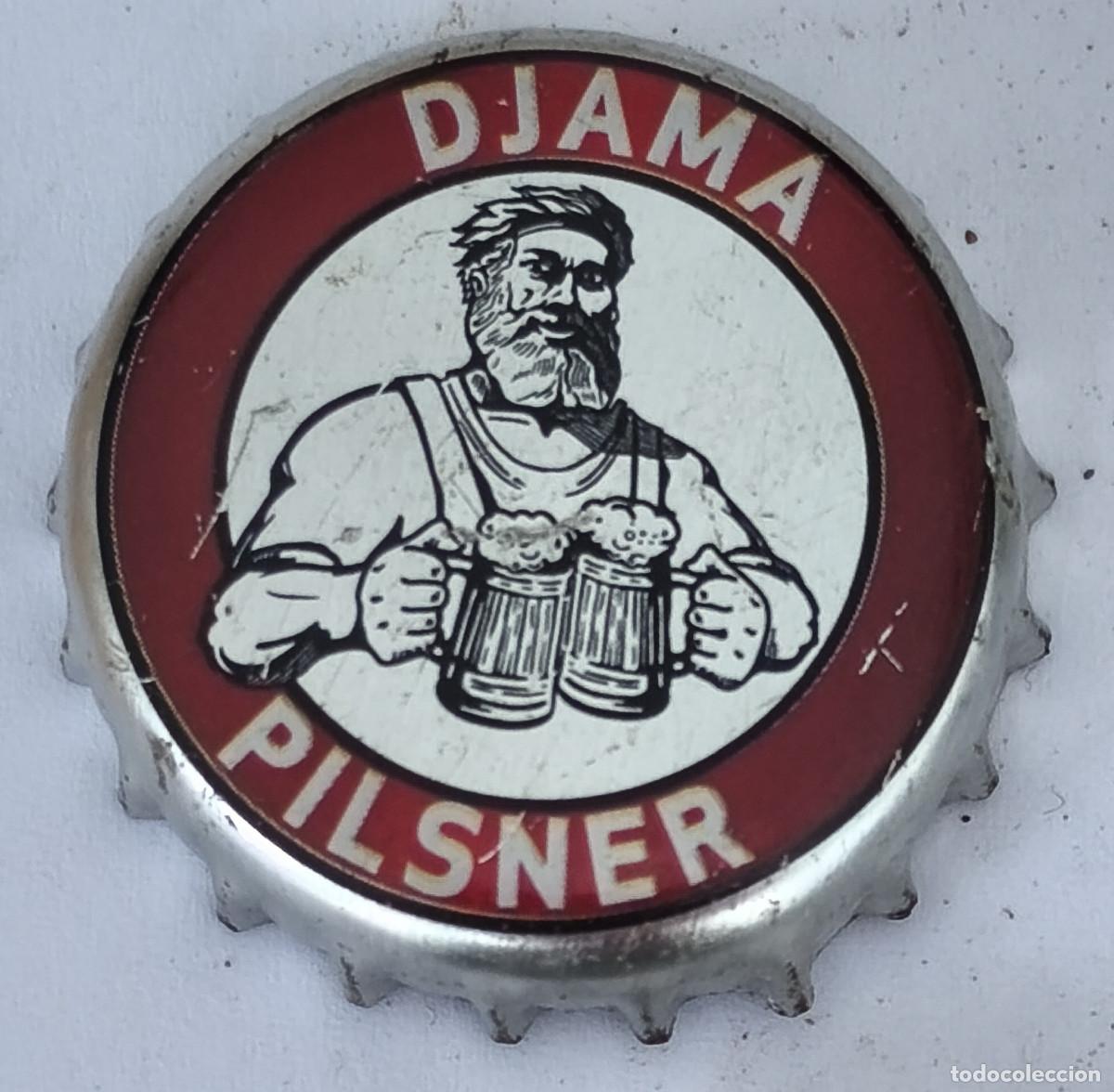 Coleccionismo de cervezas: CHAPA TAPON CORONA CERVEZA - DJAMA PILSNER - Africa ( TOGO )