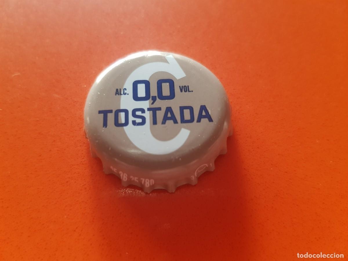 Coleccionismo de cervezas: Chapa corona cerveza Cruzcampo 0,0 tostada (nueva imagen 2026)