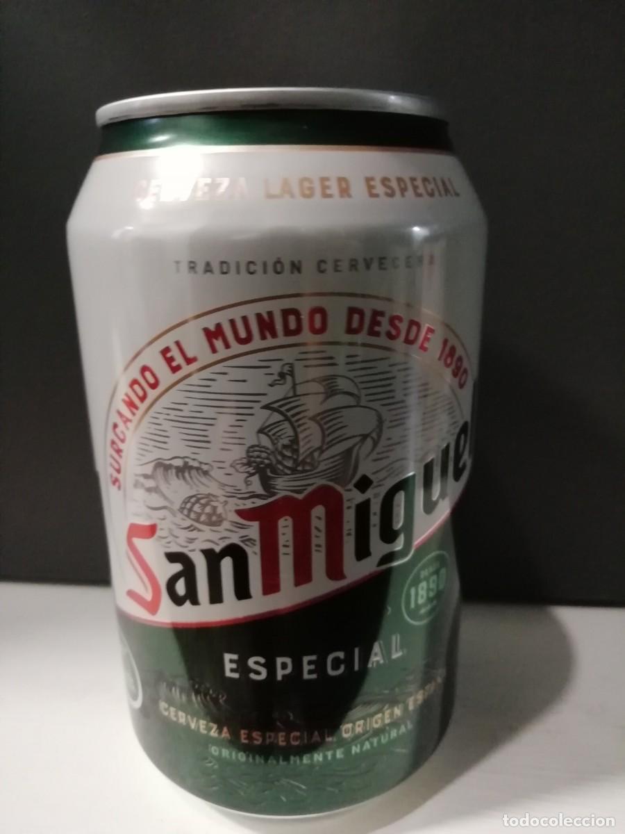 Coleccionismo de cervezas: LATA DE 33CL. CERVEZA SAN MIGUEL LAGER ESPECIAL. HECHO EN CANARIAS.