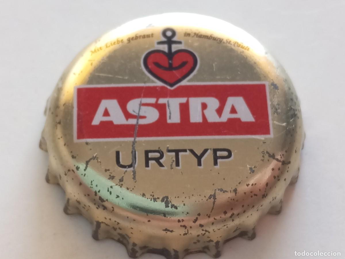 Coleccionismo de cervezas: Chapa tap&oacute;n corona de la cerveza alemana ASTRA URTYP - Mit Liebe gebraut in Hamburg St. Pauli
