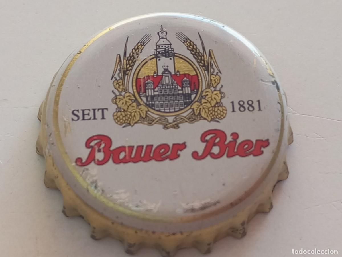 Coleccionismo de cervezas: Chapa tap&oacute;n corona de la cerveza alemana BAUER BIER SEIT 1881
