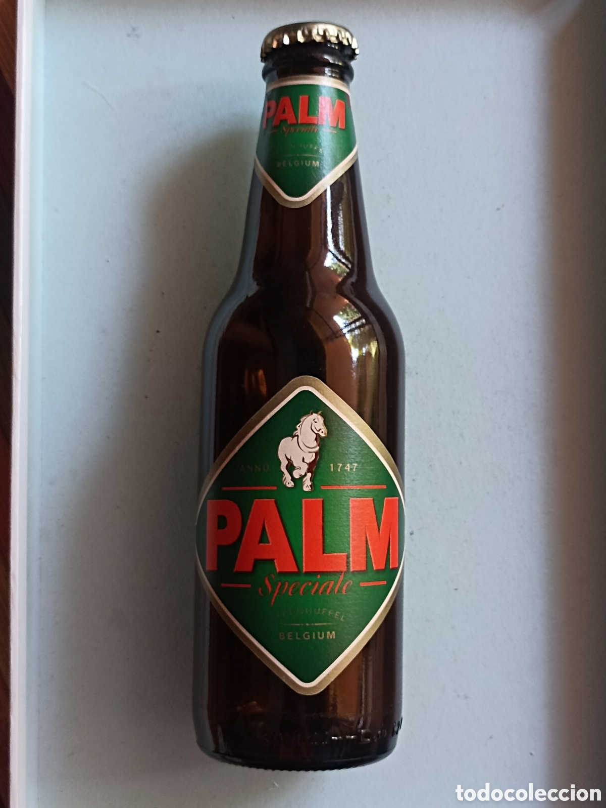 Coleccionismo de cervezas: Botella cerveza Palm vac&iacute;a con chapa 300 ml
