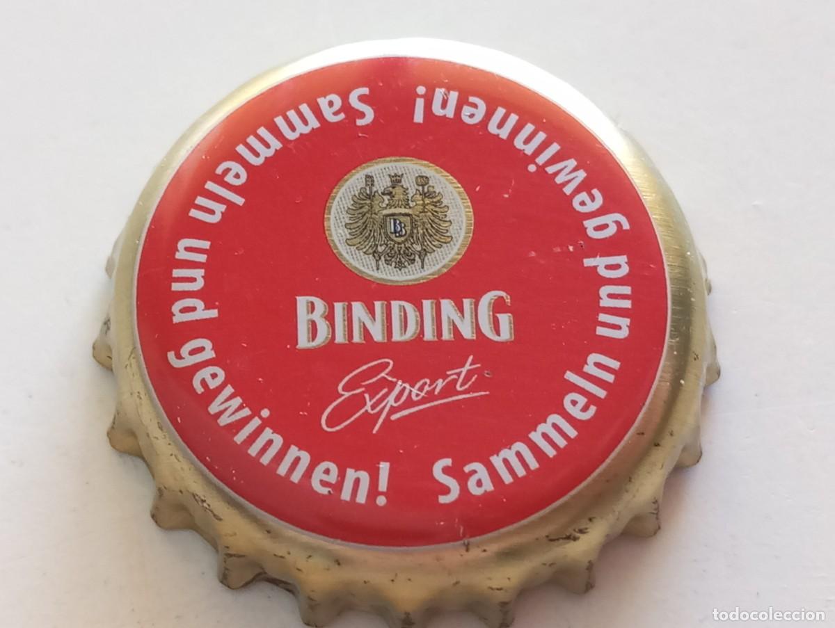 Coleccionismo de cervezas: Chapa tap&oacute;n corona de la cerveza alemana BINDING EXPORT - SAMMELN UND GEWINNEN!
