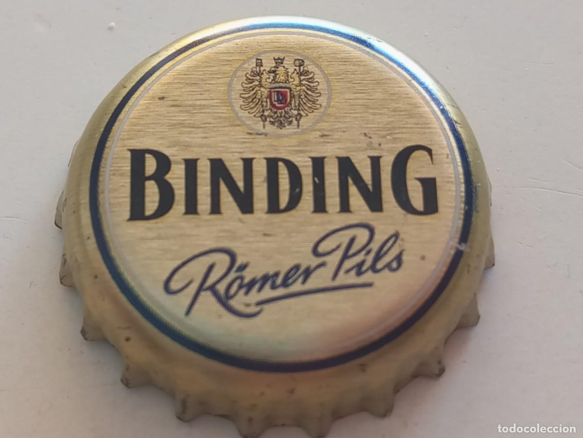 Coleccionismo de cervezas: Chapa tap&oacute;n corona de la cerveza alemana BINDING R&Ouml;MER PILS