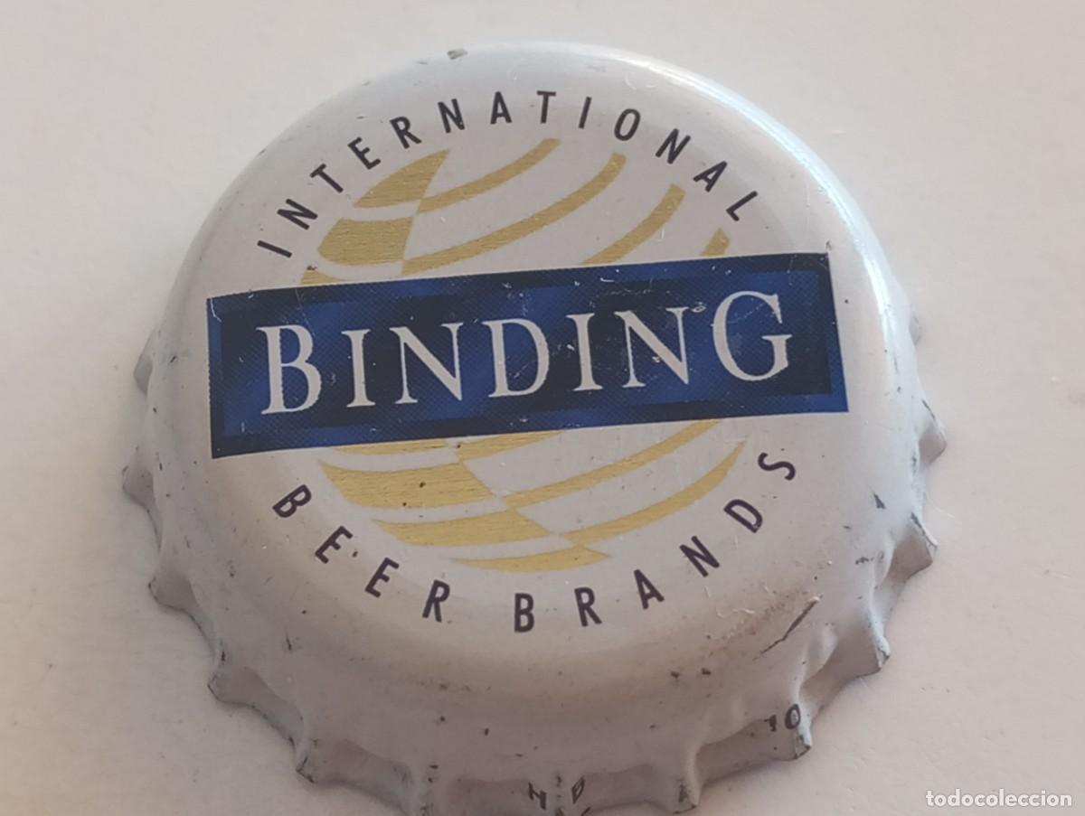Coleccionismo de cervezas: Chapa tap&oacute;n corona de la cerveza alemana BINDING INTERNATIONAL BEER BRANDS