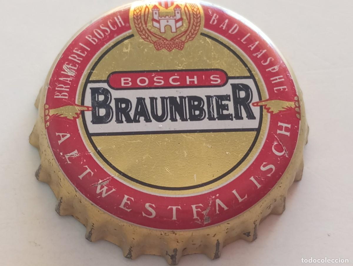 Coleccionismo de cervezas: Chapa tap&oacute;n corona de la cerveza alemana BOSCH'S BRAUNBIER ALTWESTFALISCH