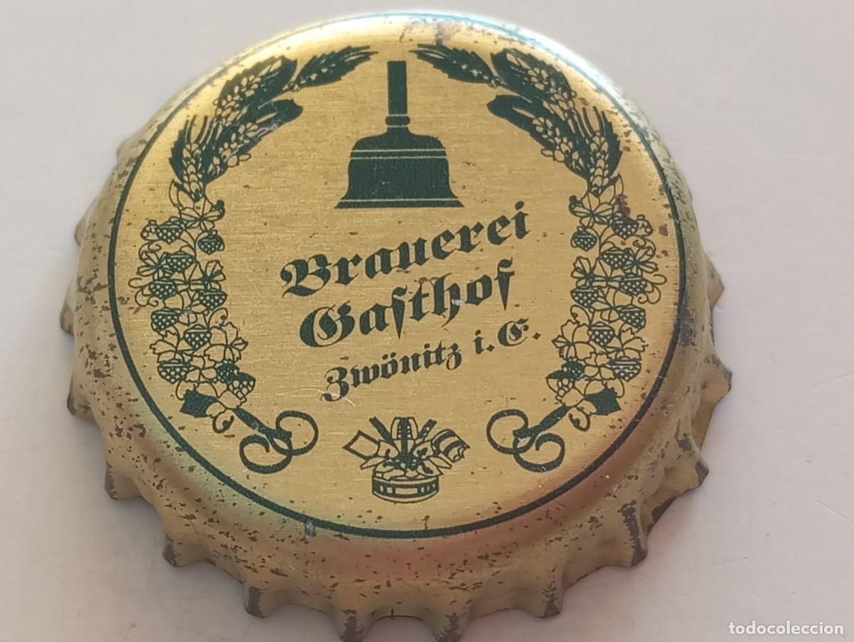 Coleccionismo de cervezas: Chapa tap&oacute;n corona de la cerveza alemana BRAUEREI GASTHOF - ZW&Ouml;NITZ