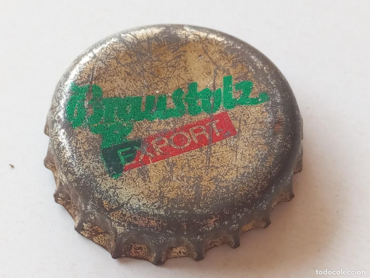 Coleccionismo de cervezas: Chapa tap&oacute;n corona de la cerveza de la Rep&uacute;blica Democr&aacute;tica Alemana BRAUSTOLZ EXPORT