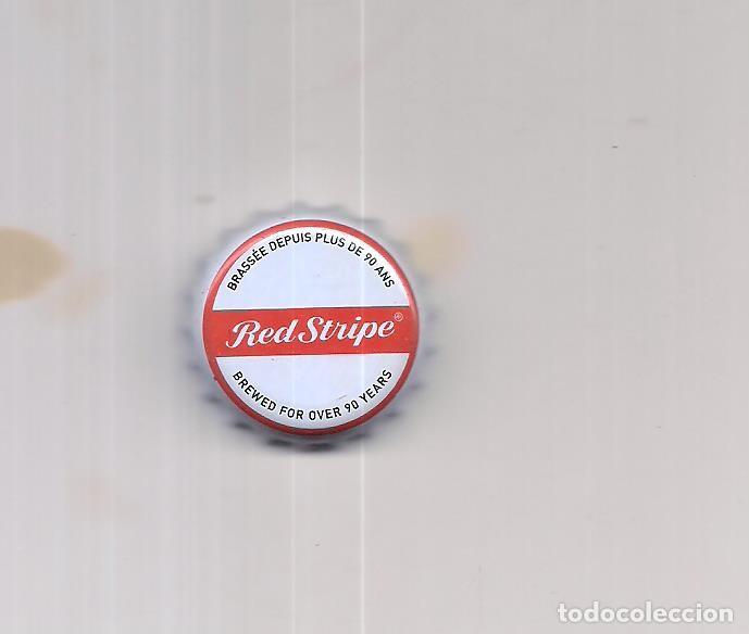 Coleccionismo de cervezas: 1 chapa de cerveza Red stripe de Holanda