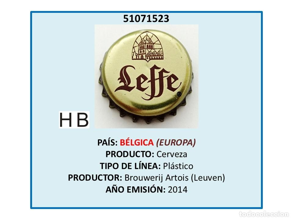 Coleccionismo de cervezas: TAPON CORONA CAPSULA CHAPA CERVEZA LEFFE (B&Eacute;LGICA)