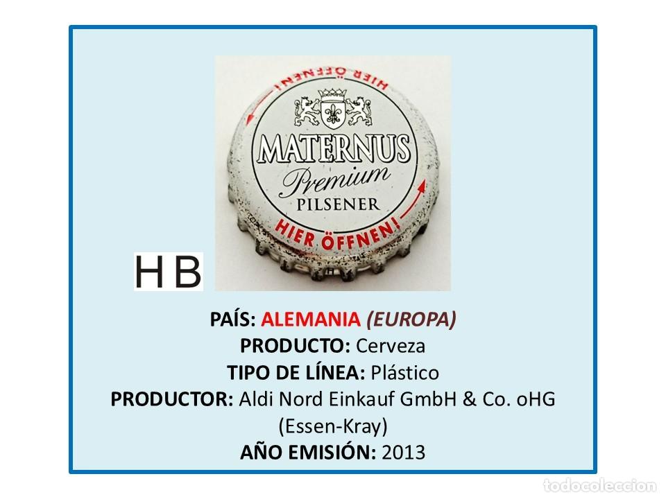 Coleccionismo de cervezas: TAPON CORONA CAPSULA CHAPA CERVEZA MATERNUS PREMIUM (ALEMANIA)