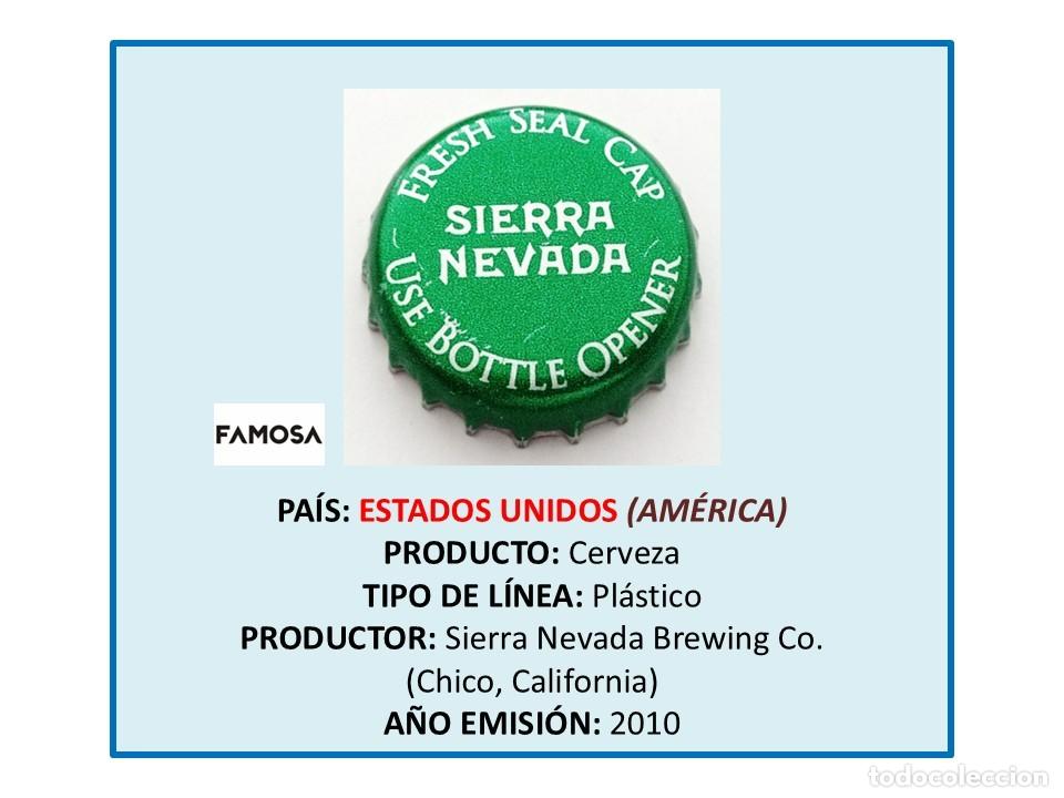 Coleccionismo de cervezas: TAPON CORONA CAPSULA CHAPA CERVEZA SIERRA NEVADA (ESTADOS UNIDOS)