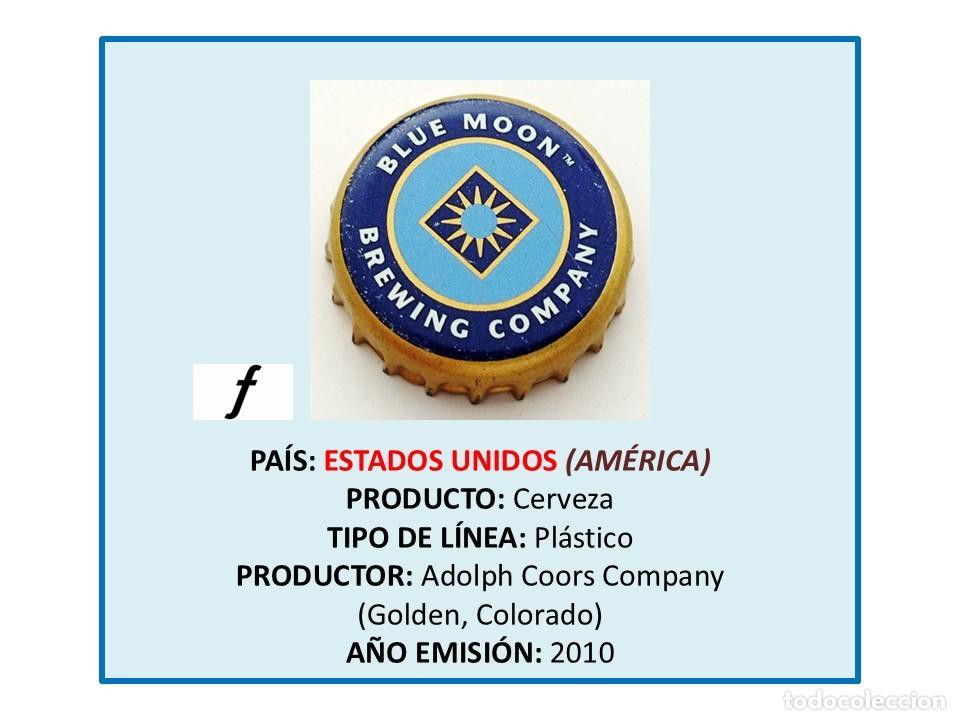 Coleccionismo de cervezas: TAPON CORONA CAPSULA CHAPA CERVEZA BLUE MOON (ESTADOS UNIDOS)