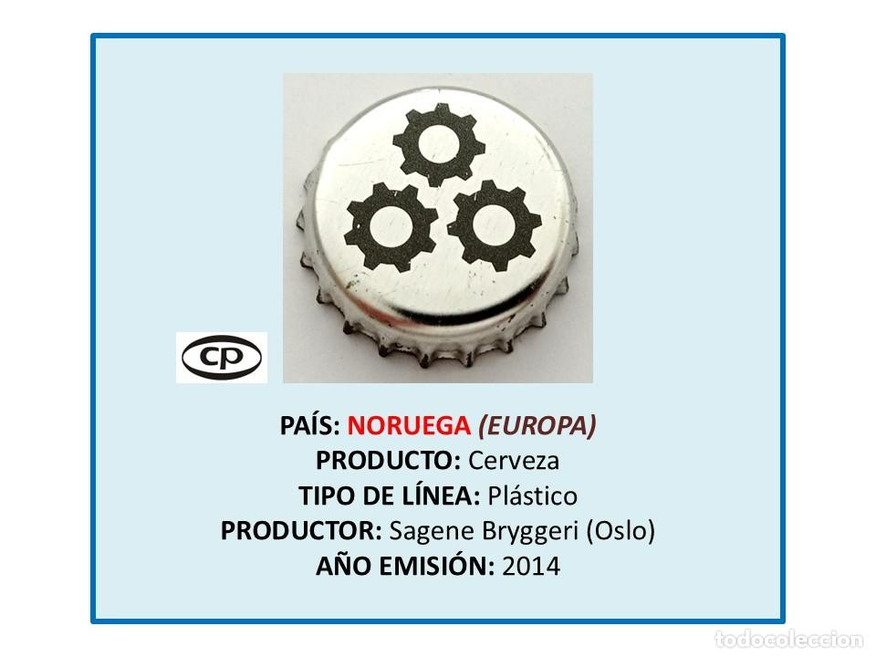 Coleccionismo de cervezas: TAPON CORONA CAPSULA CHAPA CERVEZA SAGENE (NORUEGA)