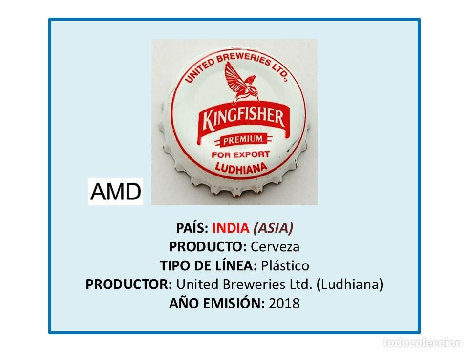 Coleccionismo de cervezas: TAPON CORONA CAPSULA CHAPA CERVEZA KINGFISHER PREMIUM FOR EXPORT (LUDHIANA) (INDIA)