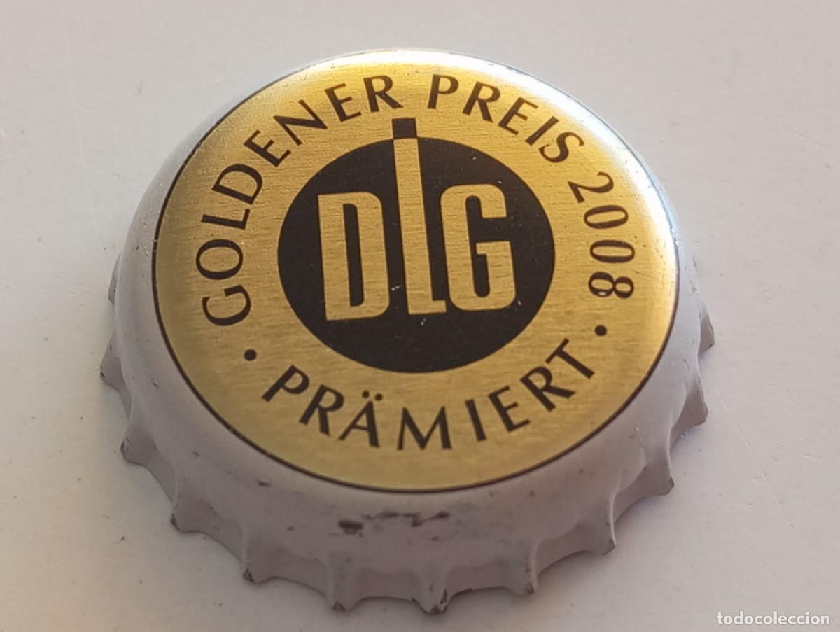 Coleccionismo de cervezas: Chapa tap&oacute;n corona de la cerveza alemana DLG GOLDENER PREIS 2008 - PR&Auml;MIERT