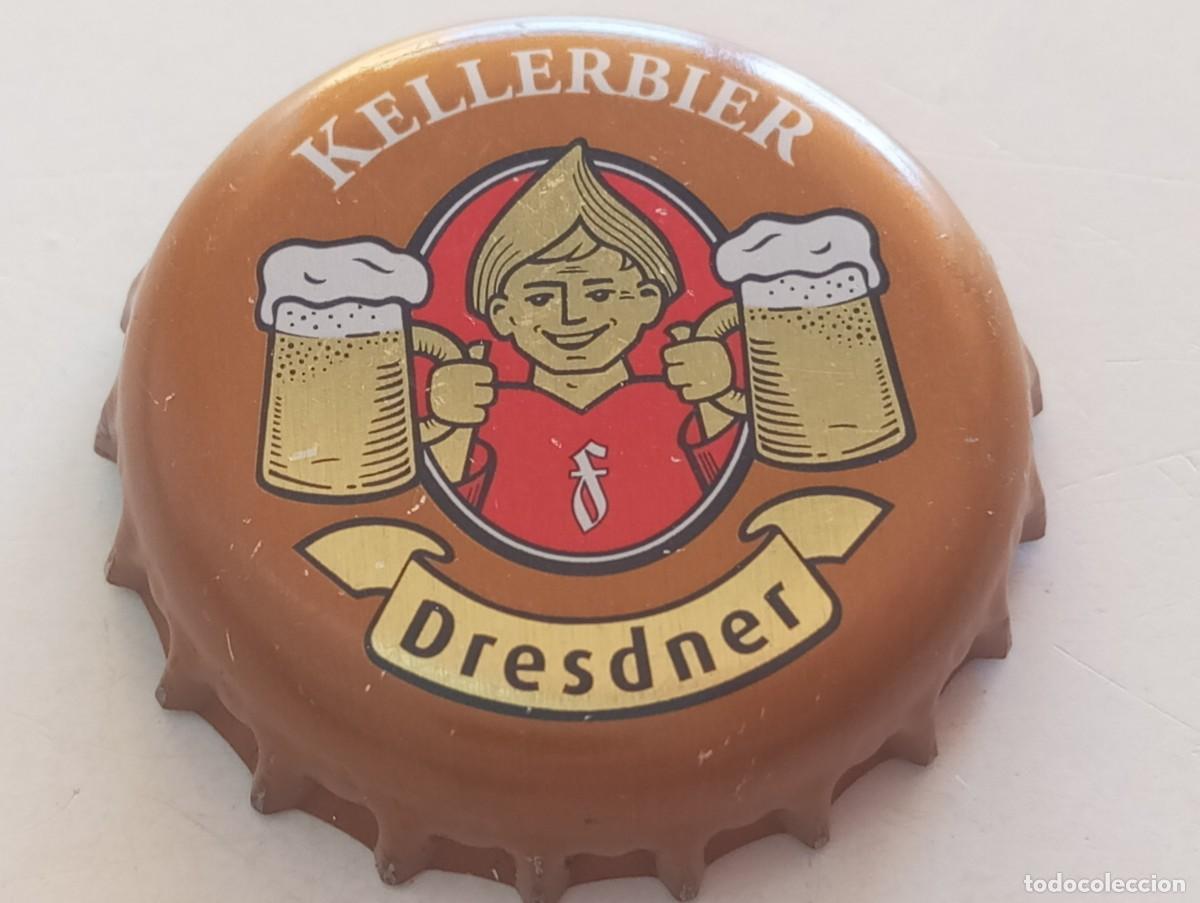 Coleccionismo de cervezas: Chapa tap&oacute;n corona de la cerveza alemana DRESDNER KELLERBIER