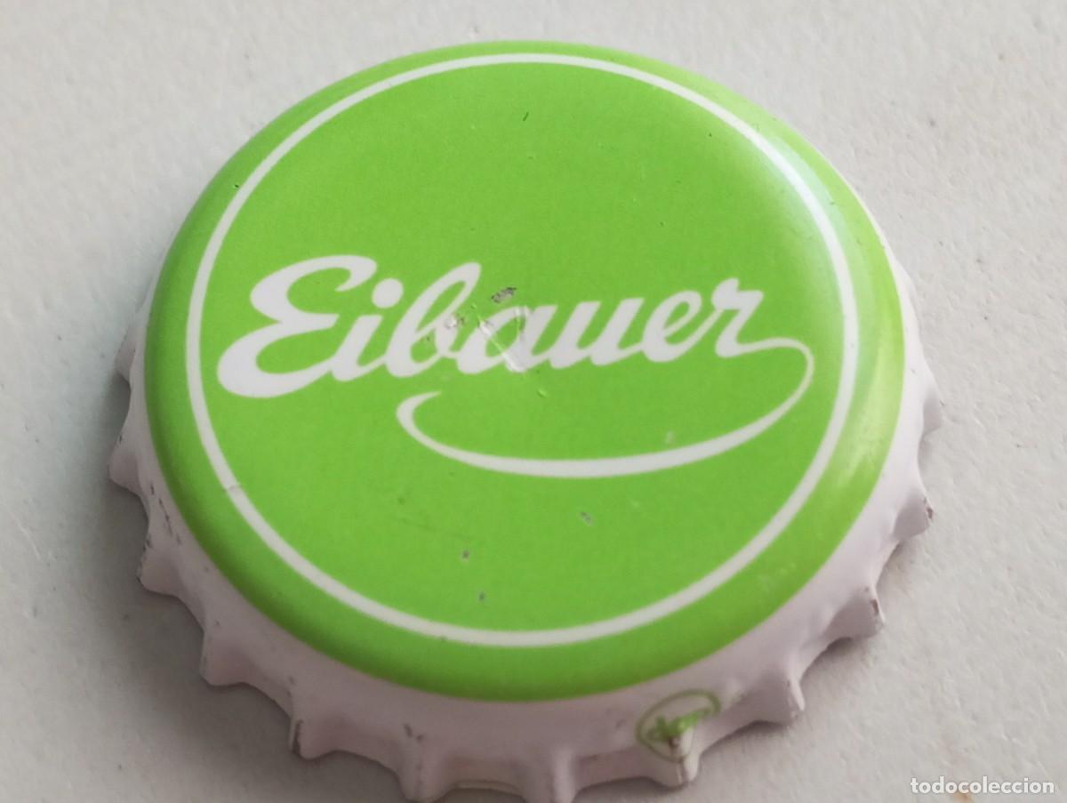 Coleccionismo de cervezas: Chapa tap&oacute;n corona de la cerveza alemana EIBAUER RADLER
