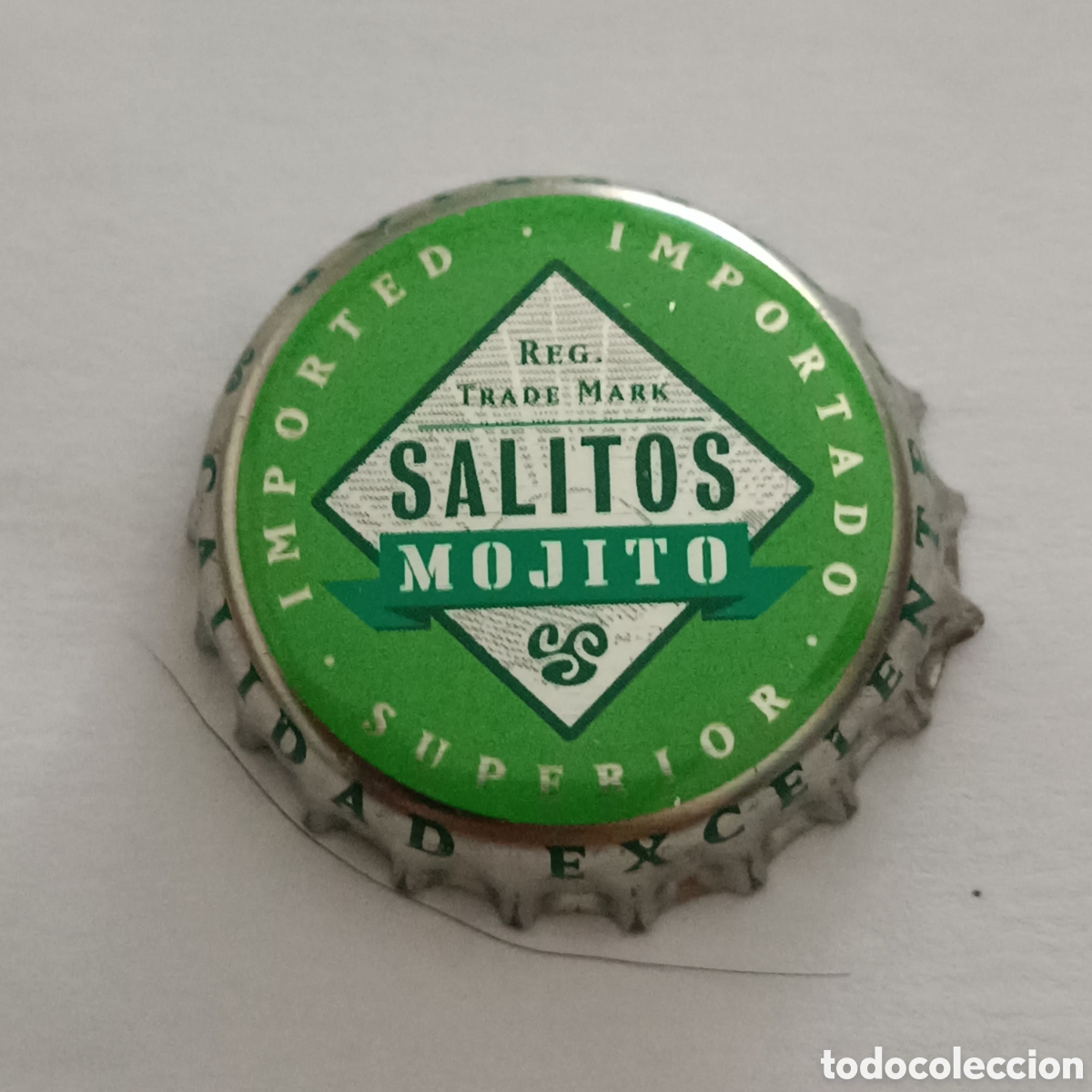 Coleccionismo de cervezas: Chapa de cerveza alemana Salitos Mojito