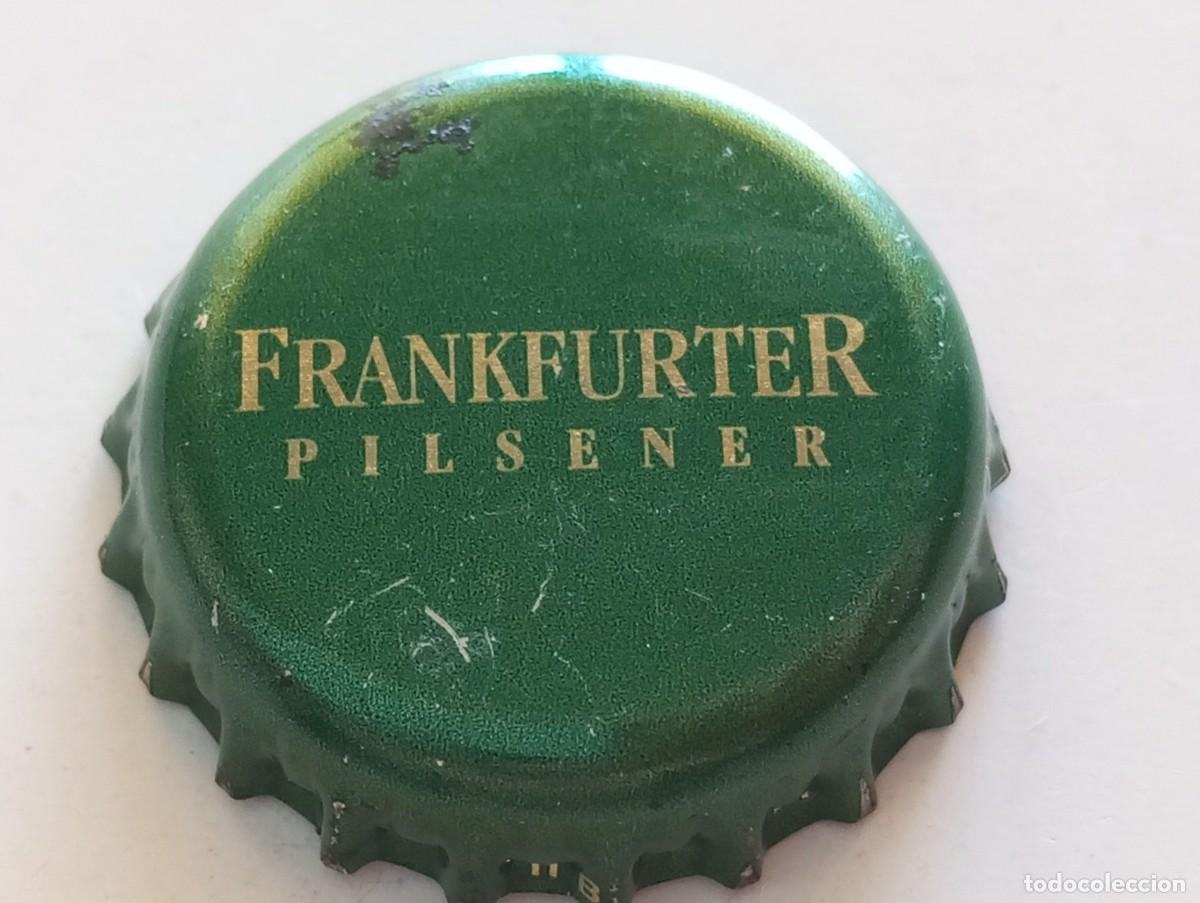 Coleccionismo de cervezas: Chapa tap&oacute;n corona de la cerveza alemana FRANKFURTER PILSENER