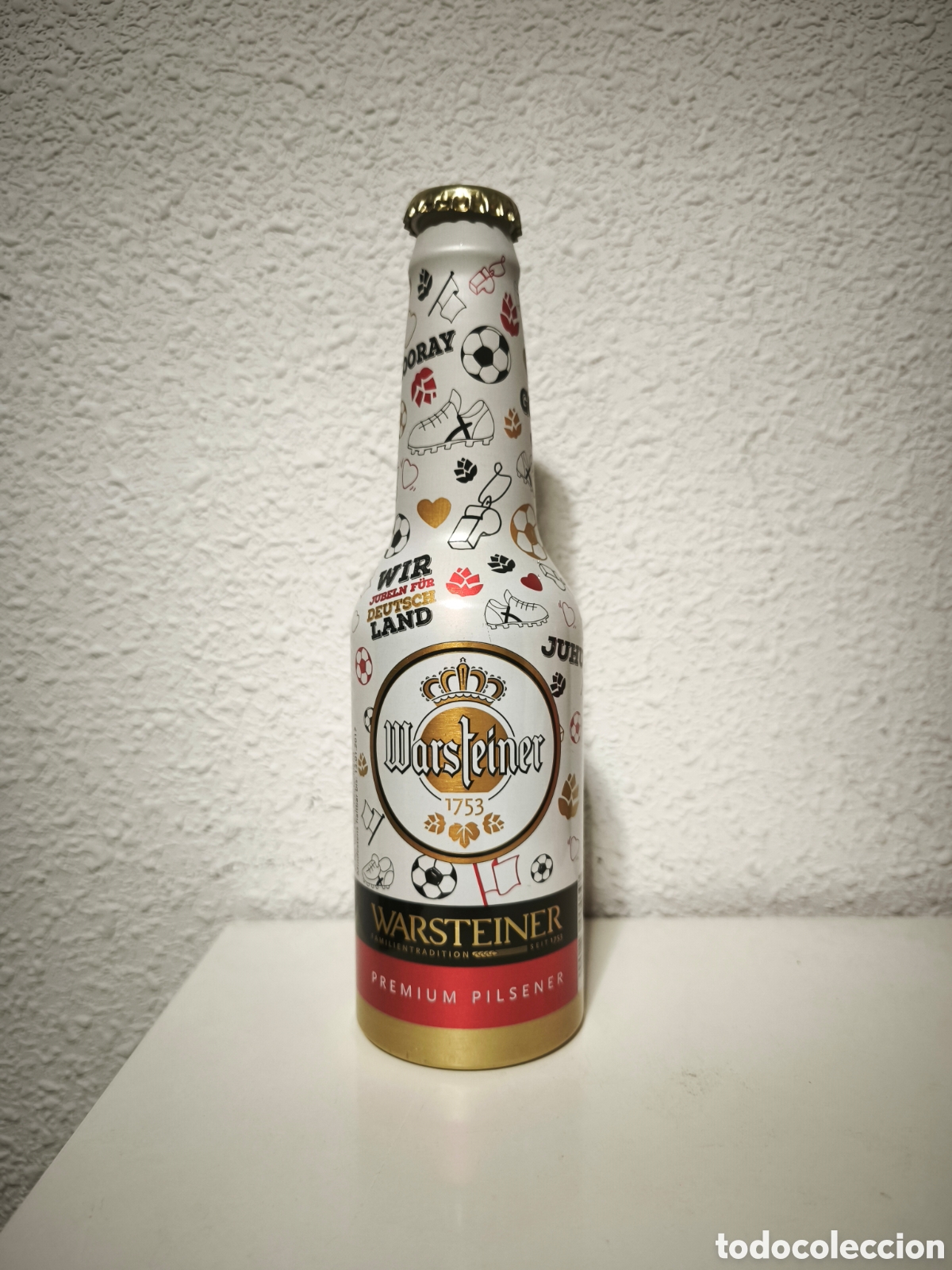 Coleccionismo de cervezas: Botella Cerveza Warsteiner Art