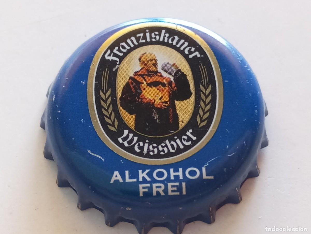 Coleccionismo de cervezas: Chapa tap&oacute;n corona de la cerveza alemana FRANZISKANER WEISSBIER ALKOHOL FREI