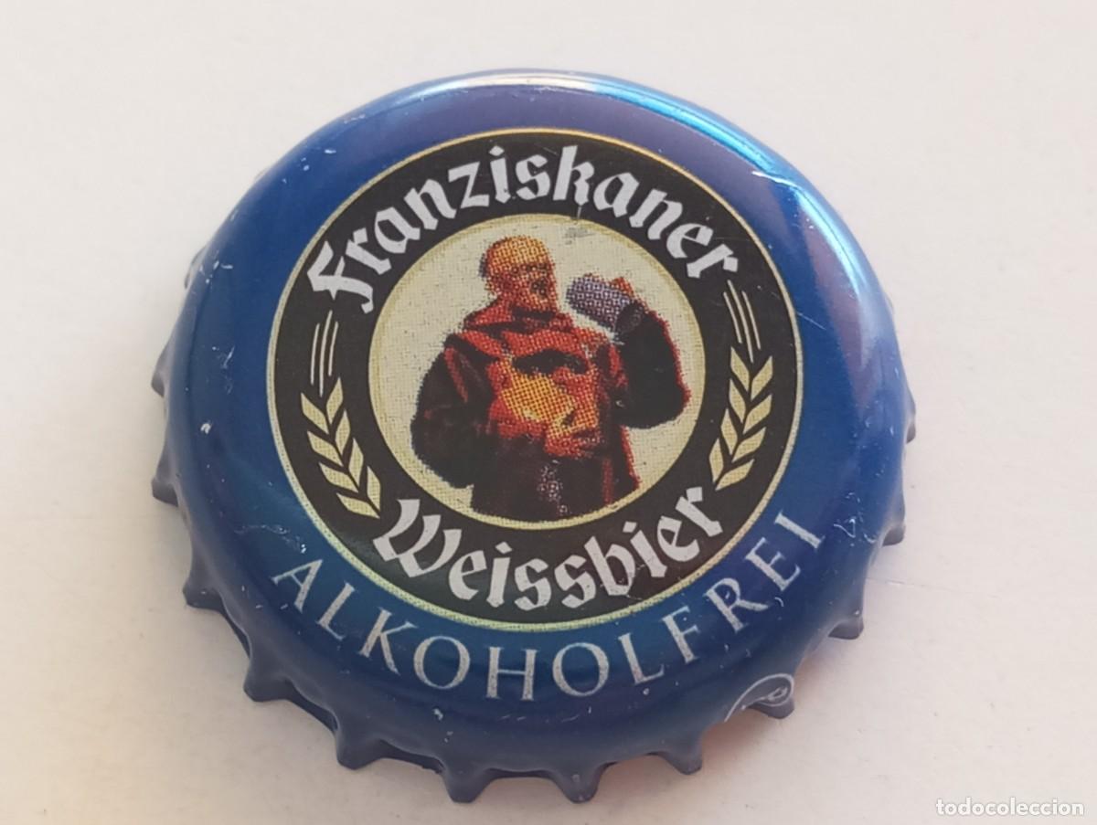 Coleccionismo de cervezas: Chapa tap&oacute;n corona de la cerveza alemana FRANZISKANER WEISSBIER ALKOHOLFREI