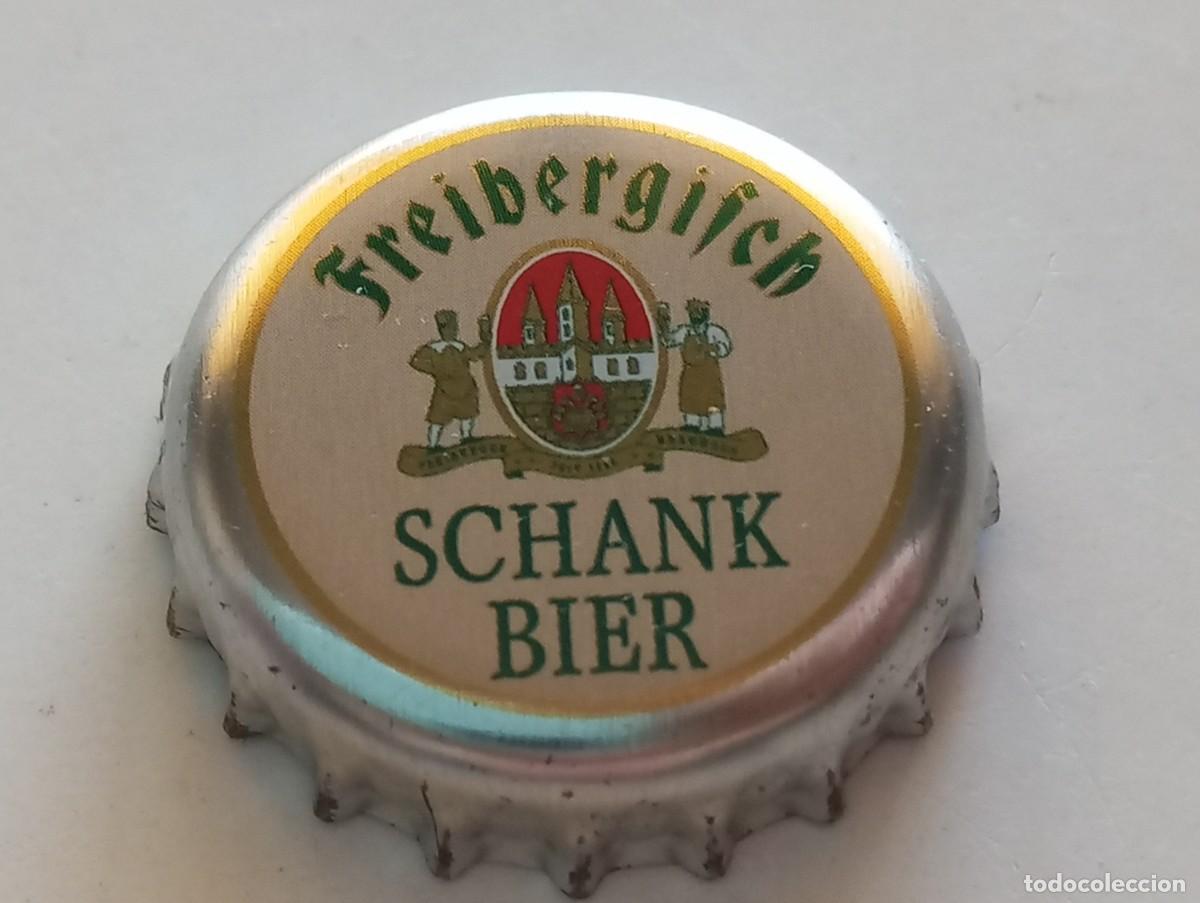 Coleccionismo de cervezas: Chapa tap&oacute;n corona de la cerveza alemana FREIBERGISCH SCHANK BIER