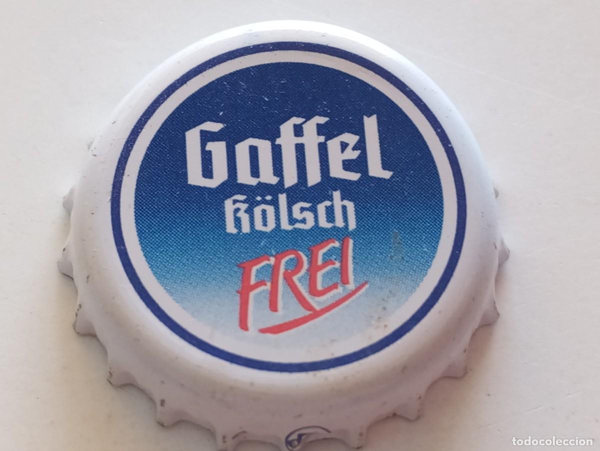 Coleccionismo de cervezas: Chapa tap&oacute;n corona de la cerveza alemana GAFFEL K&Ouml;LSCH FREI