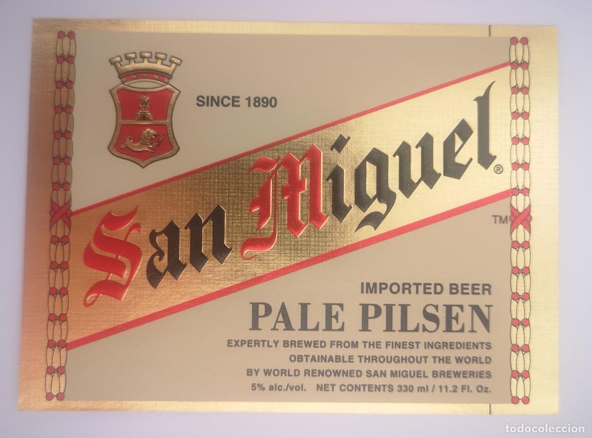 Coleccionismo de cervezas: ETIQUETA CERVEZA SAN MIGUEL PALE PILSEN - FILIPINAS