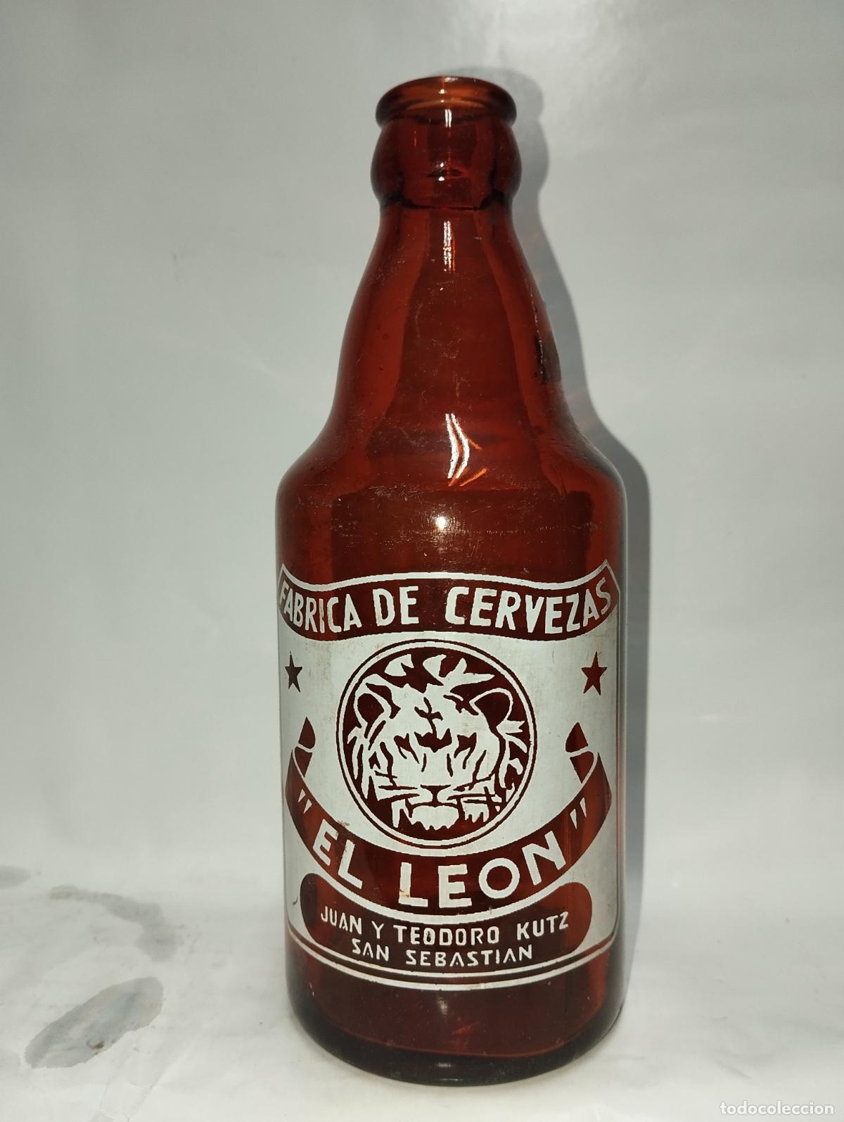 Coleccionismo de cervezas: BOTELLA DE CERVEZA EL LEON 1/3 SAN SEBASTI&Aacute;N