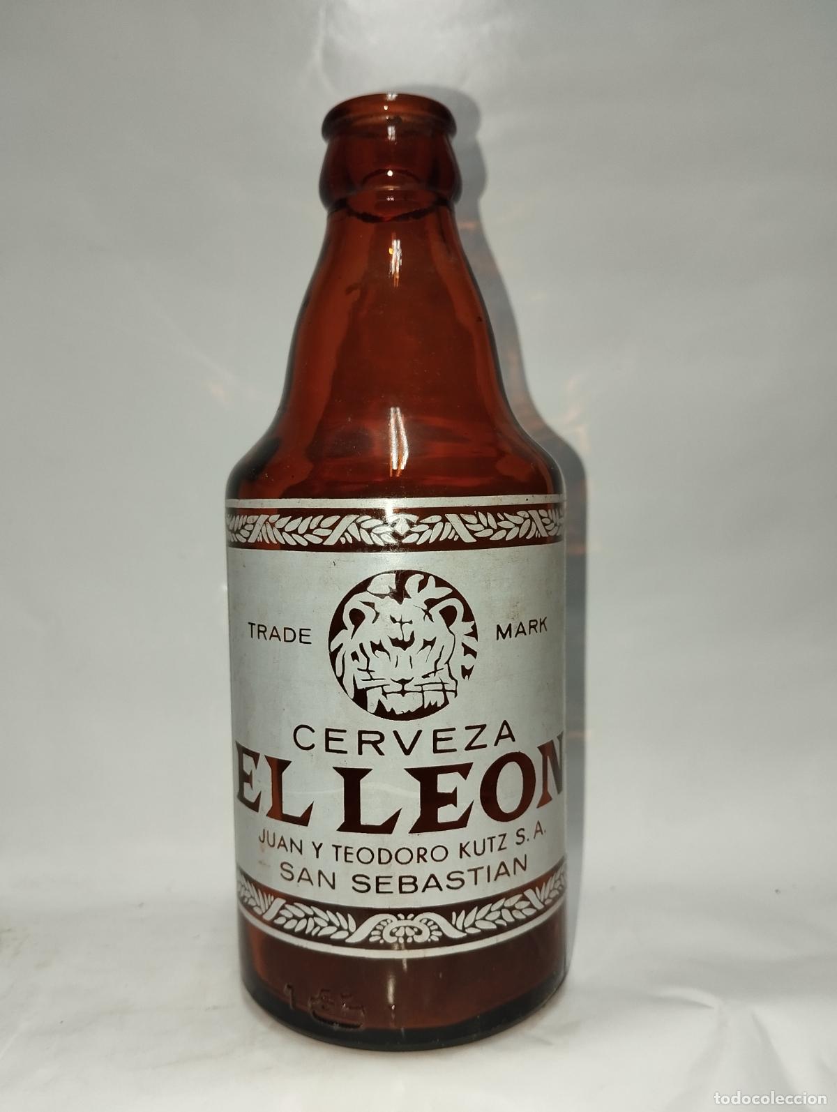 Coleccionismo de cervezas: BOTELLA DE CERVEZA EL LEON 1/3 SAN SEBASTI&Aacute;N