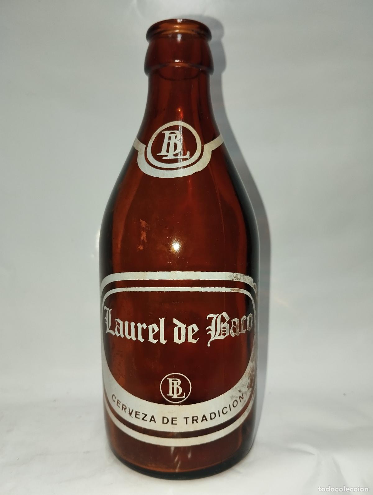 Coleccionismo de cervezas: BOTELLA DE CERVEZA LAUREL DE BACO 1/3 MADRID