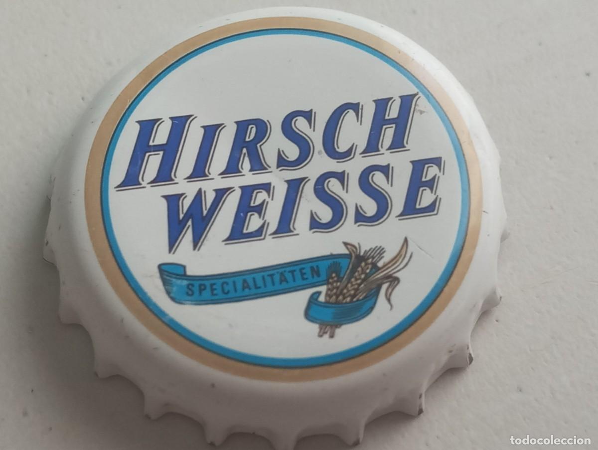 Coleccionismo de cervezas: Chapa tap&oacute;n corona de la cerveza alemana HIRSCH WEISSE SPECIALIT&Auml;TEN