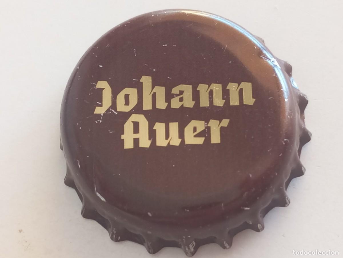 Coleccionismo de cervezas: Chapa tap&oacute;n corona de la cerveza alemana JOHANN AUER