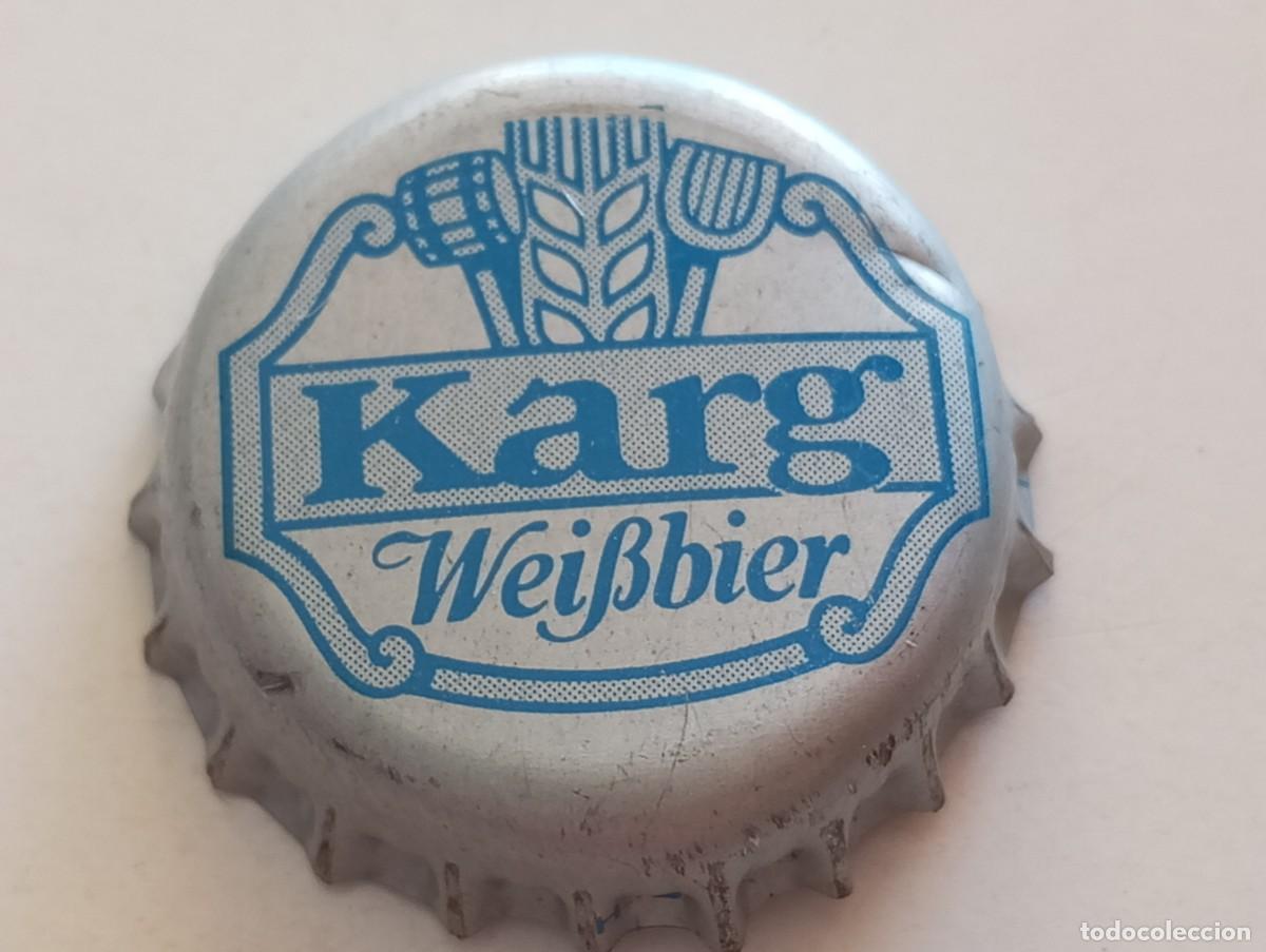 Coleccionismo de cervezas: Chapa tap&oacute;n corona de la cerveza alemana KARG WEISSBIER