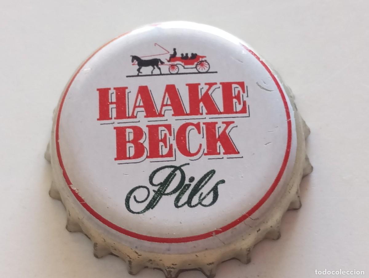 Coleccionismo de cervezas: Chapa tap&oacute;n corona de la cerveza alemana HAAKE BECK PILS