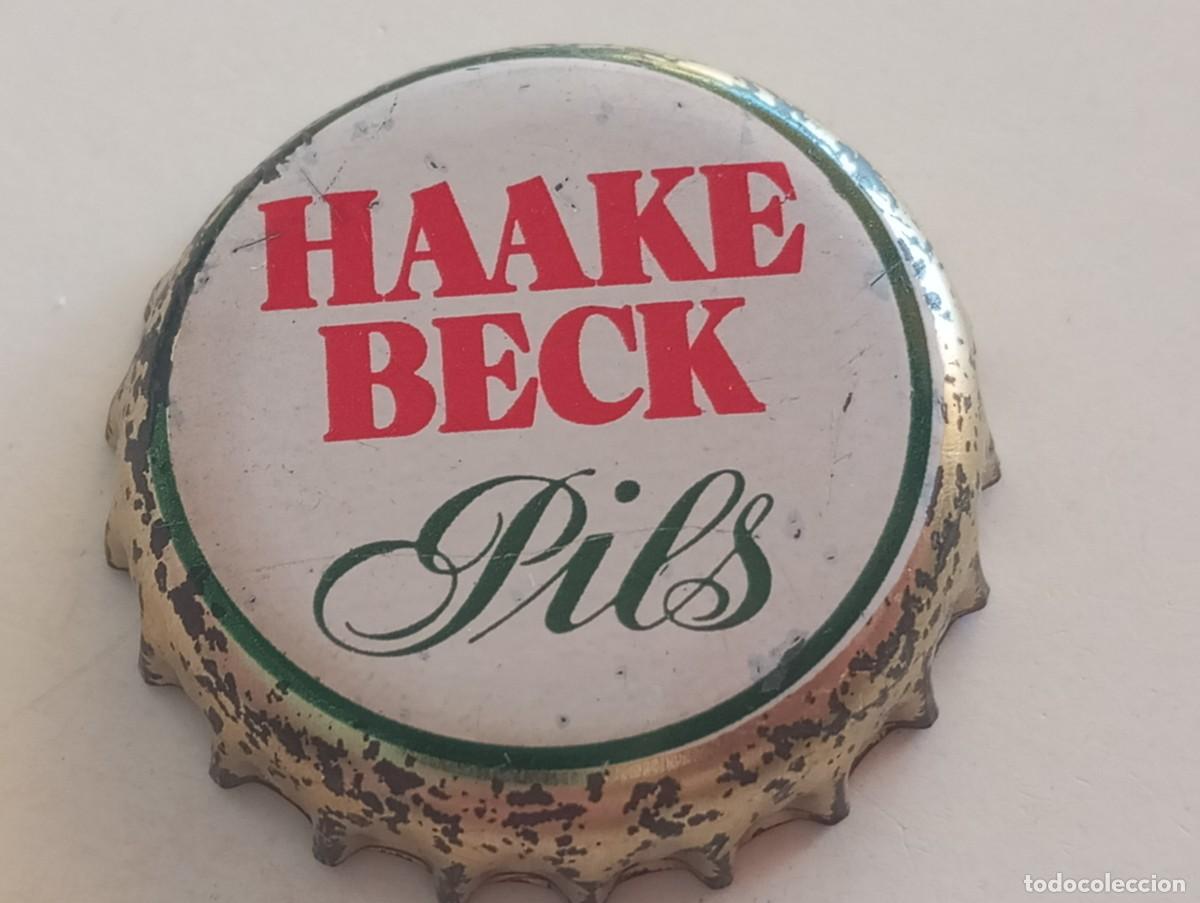 Coleccionismo de cervezas: Chapa tap&oacute;n corona de la cerveza alemana HAAKE BECK PILS