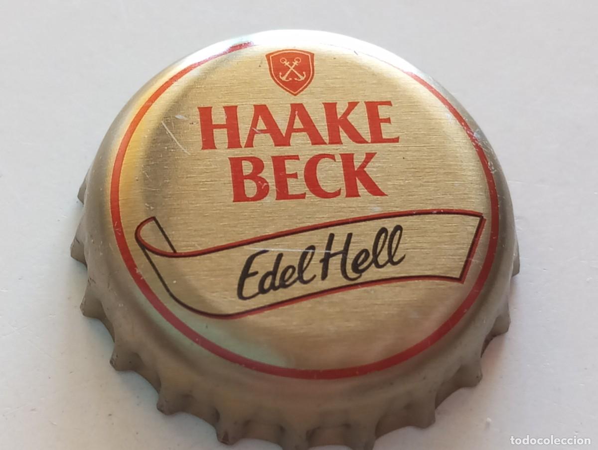 Coleccionismo de cervezas: Chapa tap&oacute;n corona de la cerveza alemana HAAKE BECK EDEL HELL
