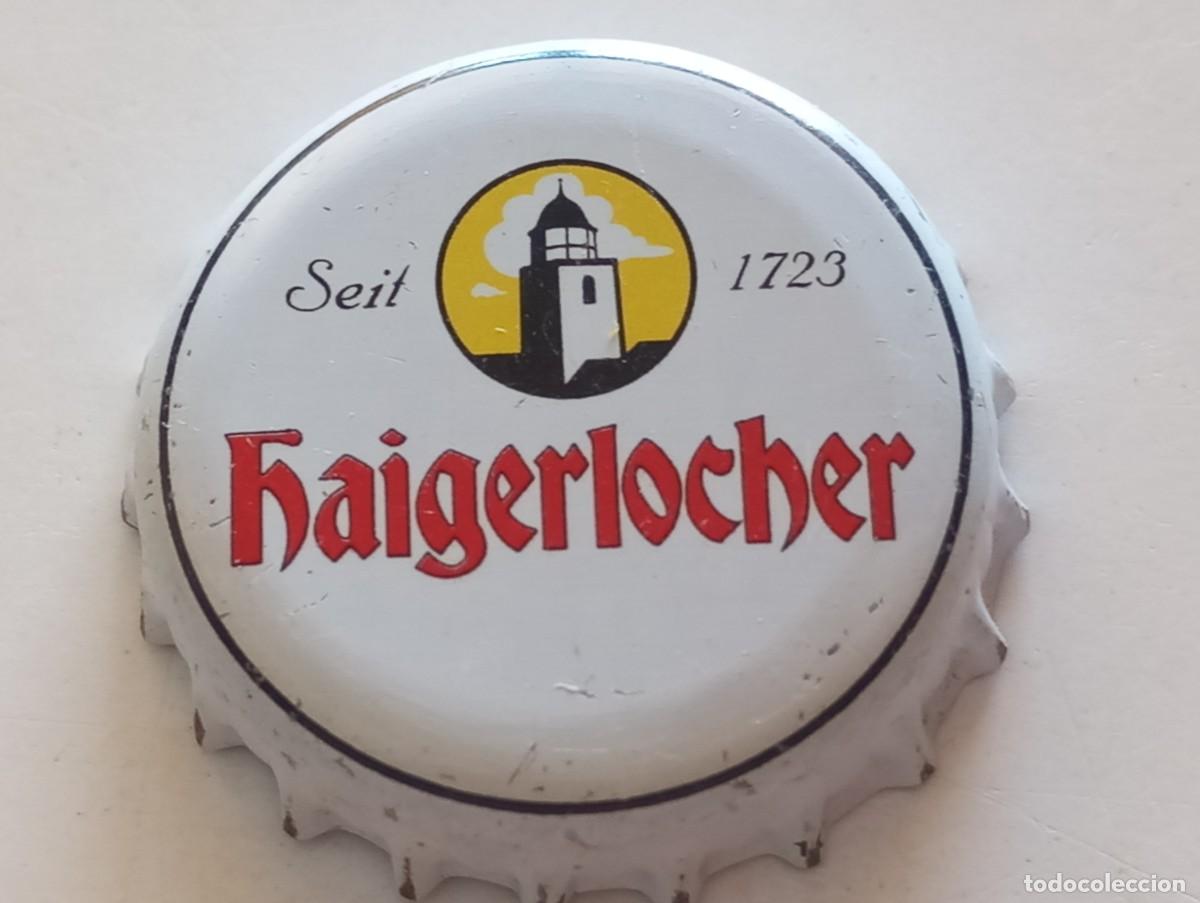 Coleccionismo de cervezas: Chapa tap&oacute;n corona de la cerveza alemana HAIGERLOCHER SEIT 1723