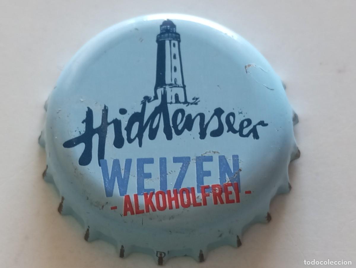 Coleccionismo de cervezas: Chapa tap&oacute;n corona de la cerveza alemana HIDDENSEER WEIZEN ALKOHOLFREI