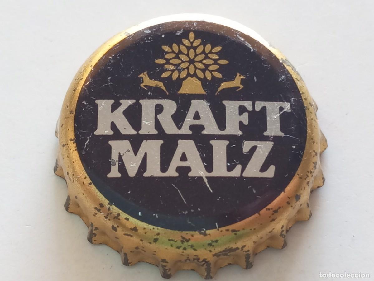 Coleccionismo de cervezas: Chapa tap&oacute;n corona de la cerveza alemana KRAFT MALZ