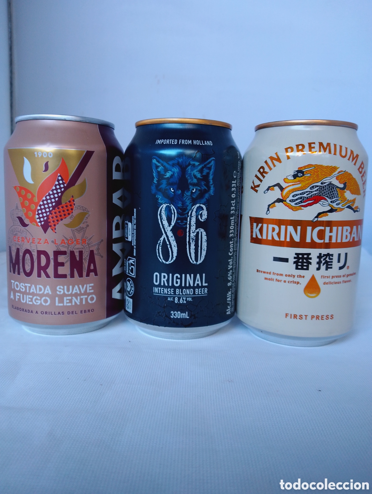 Coleccionismo de cervezas: 3x Latas Cerveza 33cl Llenas