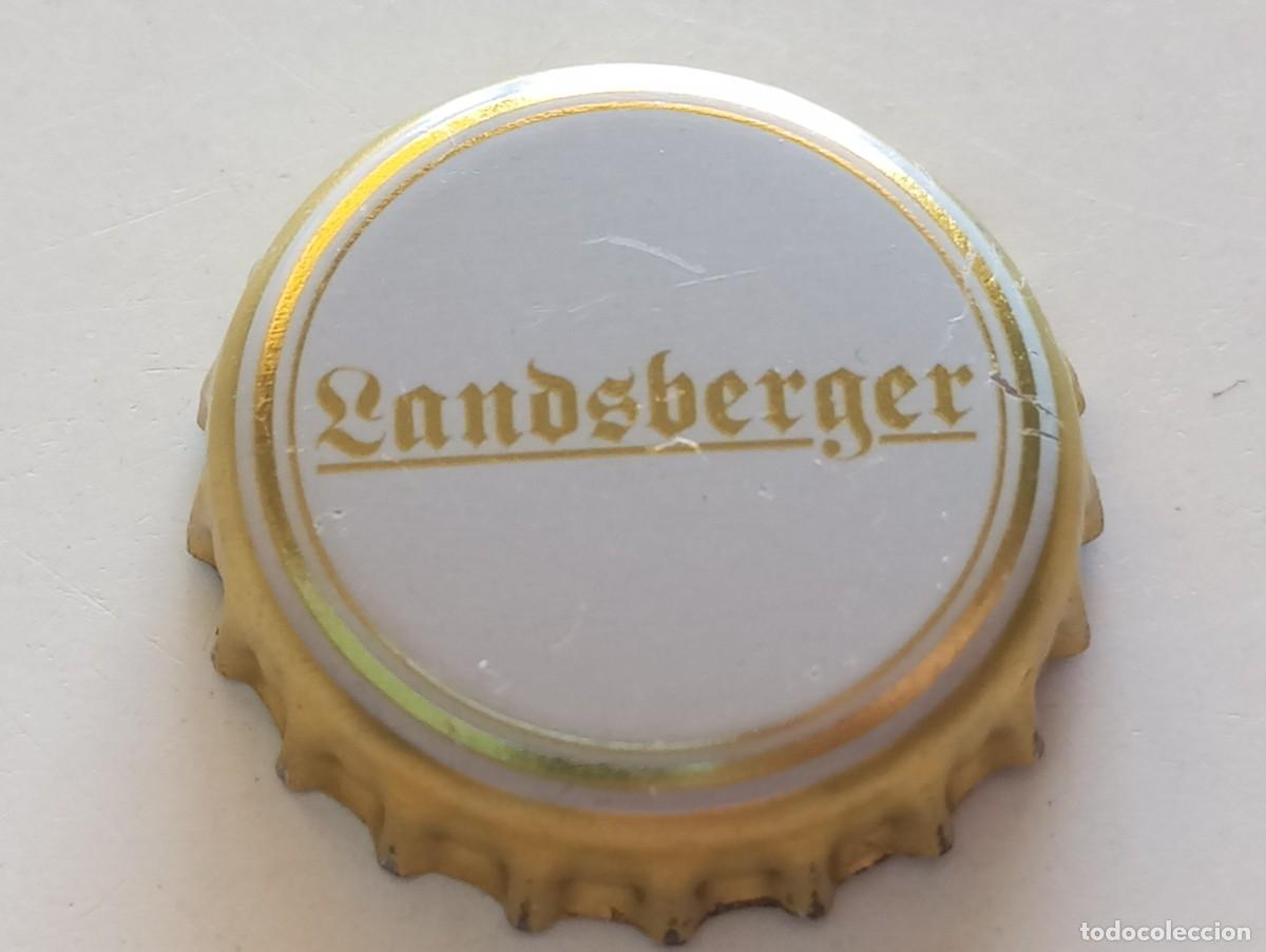 Coleccionismo de cervezas: Chapa tap&oacute;n corona de la cerveza alemana LANDSBERGER