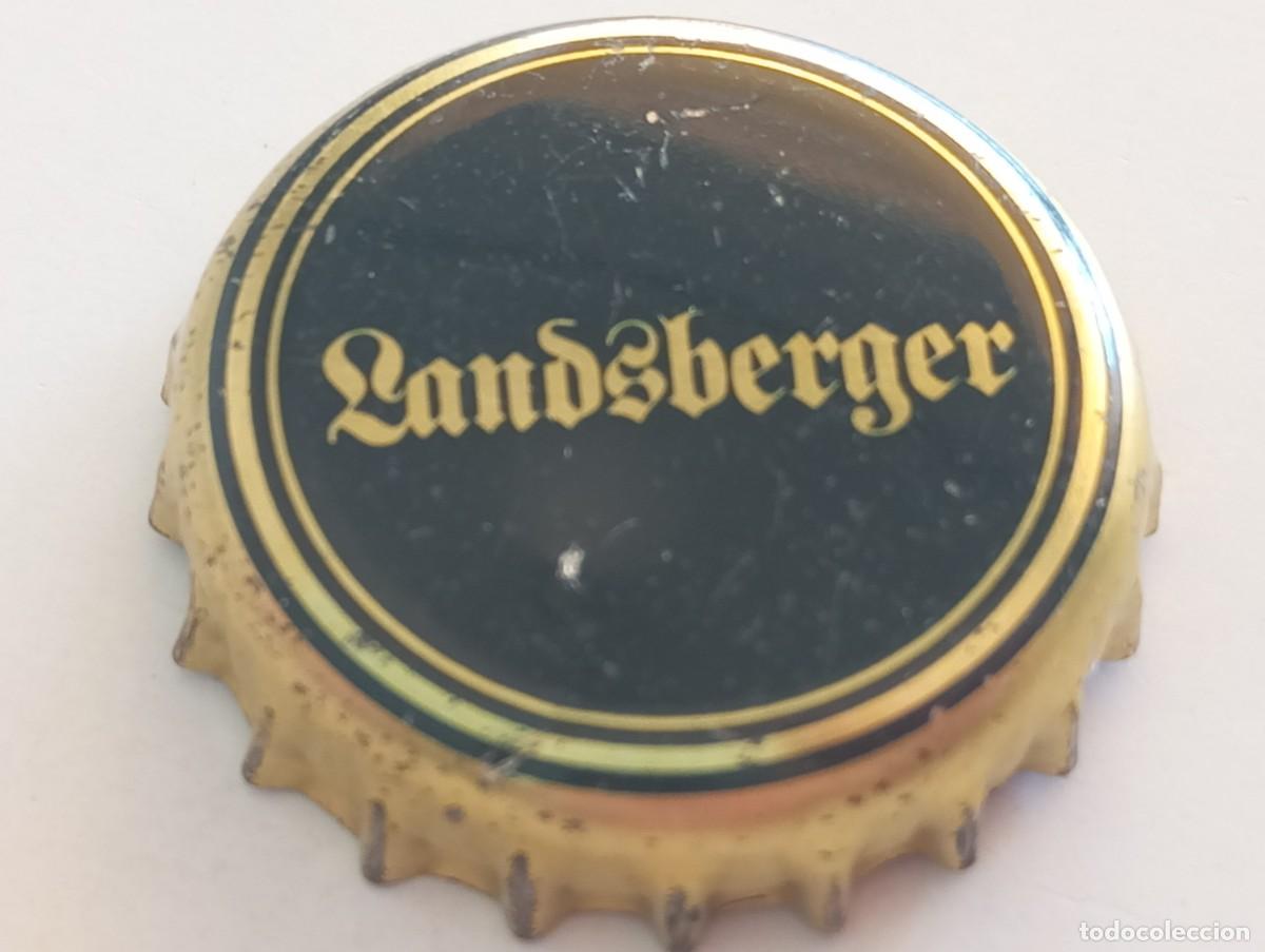 Coleccionismo de cervezas: Chapa tap&oacute;n corona de la cerveza alemana LANDSBERGER